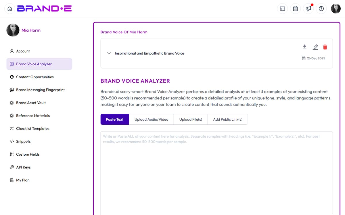 Brand Voice Analysis Failures — Brande.ai