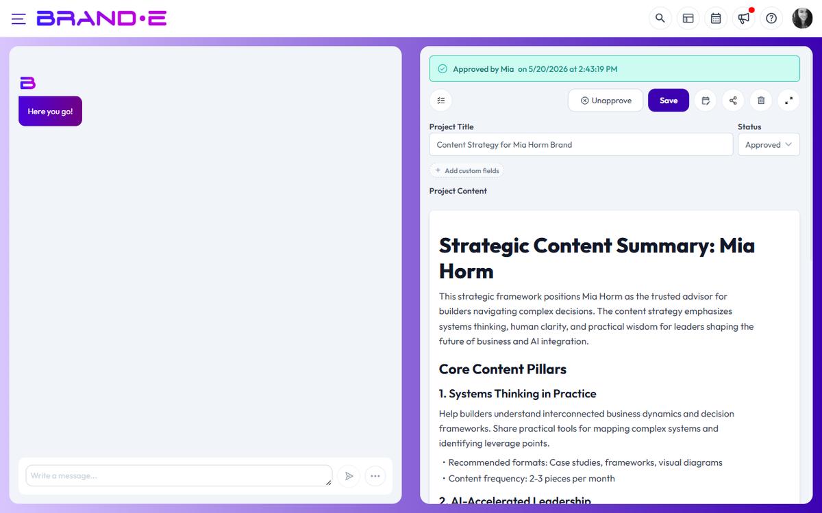 Use Client Approval Flows — Brande.ai