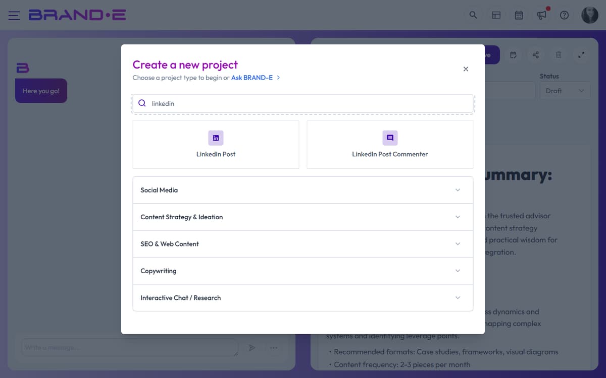 Create High-Quality LinkedIn Content — Brande.ai