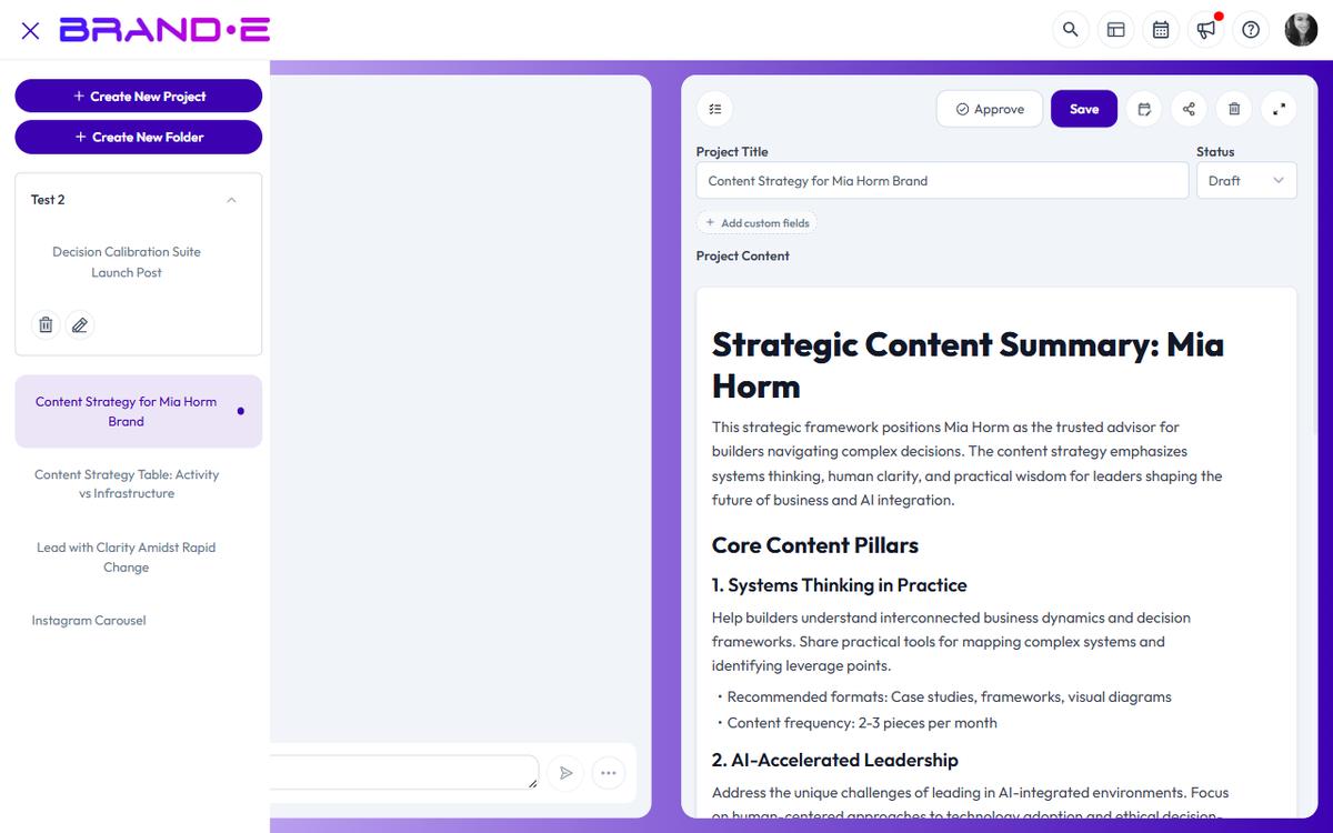Understand Projects, Folders, and Campaigns — Brande.ai